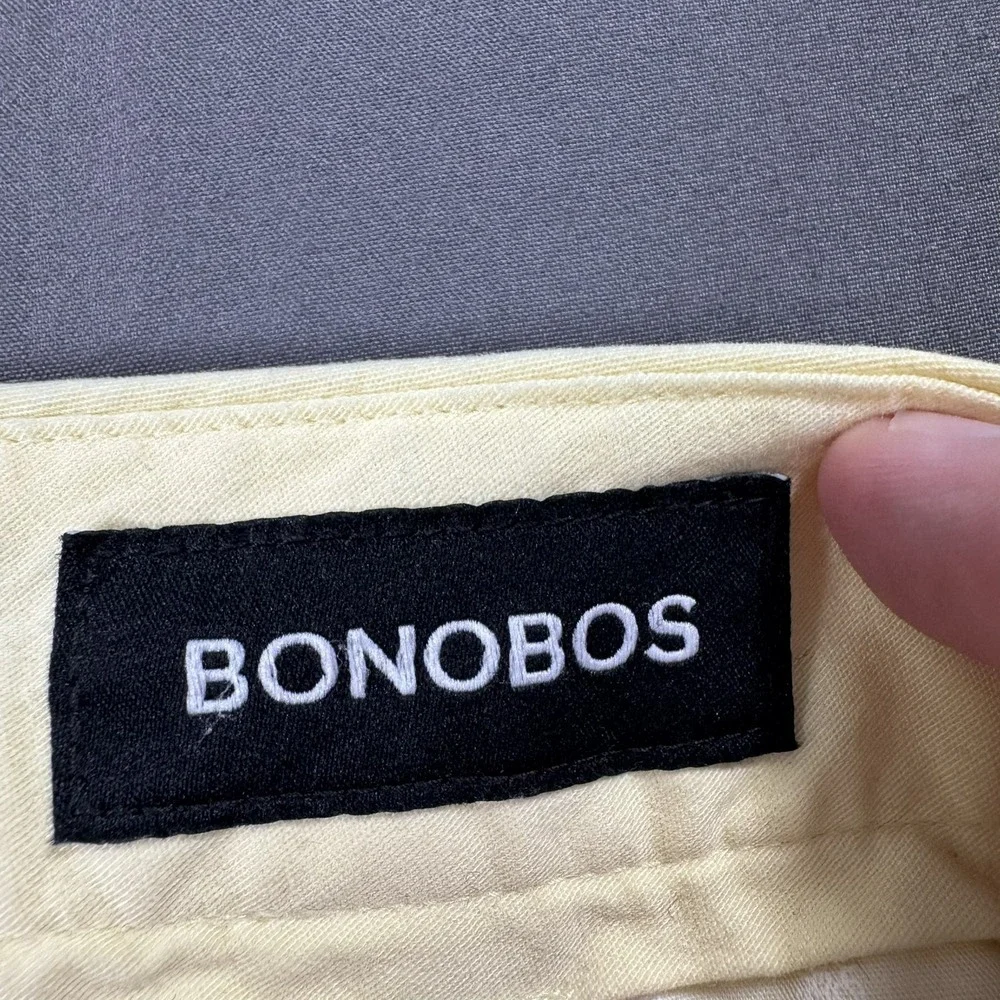 Bonobos Pants Mens 40x30 Yellow Athletic Fit Stretch Chino Casual Lightweight